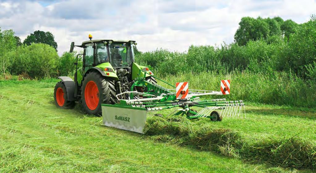 Lekkie i łatwe w obsłudze Zalety zgrabiarek Z - 410, Z - 440, Z - 470 Zgrabiarki SaMASZ charakteryzują się innowacyjnymi rozwiązaniami, dzięki którym oszczędzasz pieniądze: 1.