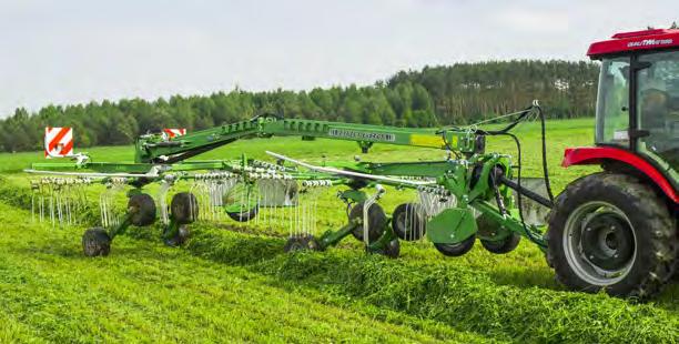 zgrabianie. 0,8 m Dograbianie do istniejącego wału zielonki (siana).