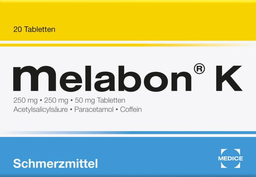 Nieoficjalne tłumaczenie niemieckiej ulotki dla pacjenta Ulotka dołączona do opakowania: informacja dla użytkownika Melabon K 250 mg / 250 mg / 50 mg tabletki kwas acetylosalicylowy paracetamol