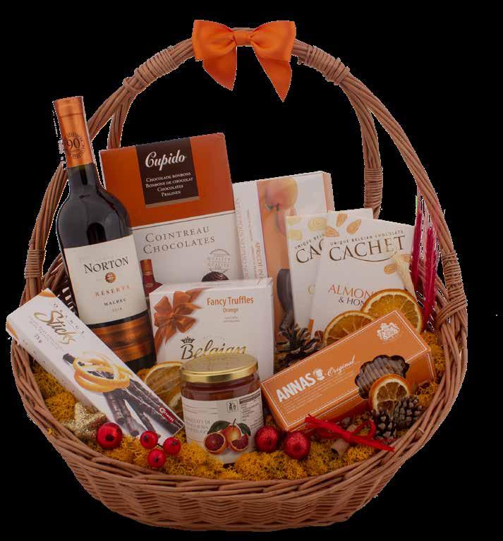 10 Skarby z Lisiej Kryjówki 199zł zawartość: Bodega Norton Reserva Malbec 0,75L Czekoladki Cointreau 150g Czekoladki marcepanowe 220g Czekolada