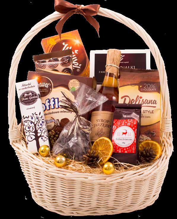 Czekoladki z orzechami 205G Wawel Czekolada Miętowa 100g Wawel Czekolada Fresh & Fruity 100g Orzech w czekoladzie 48g opakowanie: kosz wiklinowy BEZALKOHOLOWY 129zł BEZALKOHOLOWY 109zł 08.