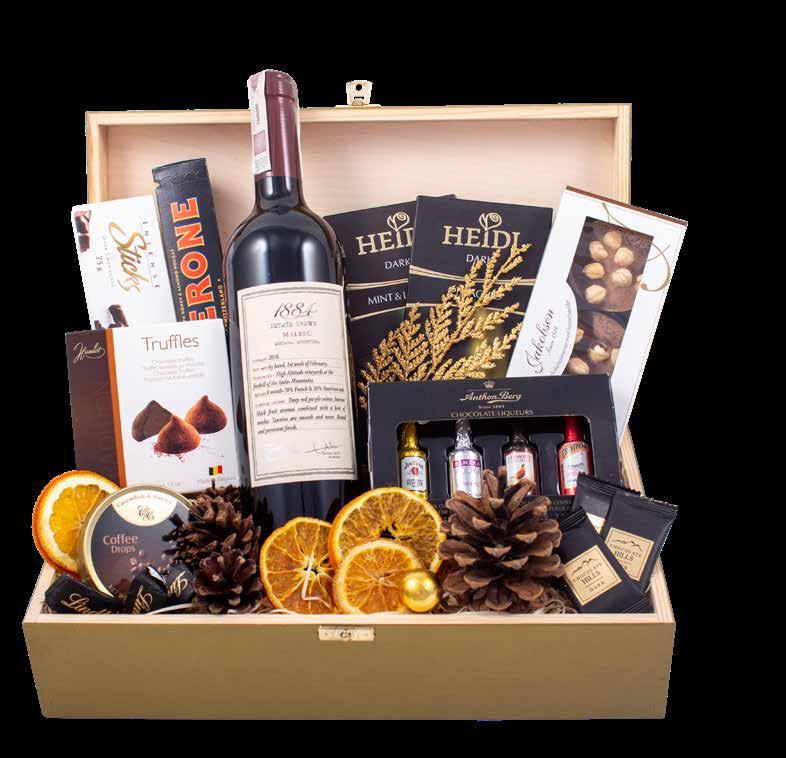 karmelu 100g Czekolada ciemna 100g Herbata w puszce 100g Czekolada deserowa z galaretką pomarańczową i orzechami nerkowca 100g Czekolada deserowa z galaretką pomarańczową i orzechami nerkowca 100g