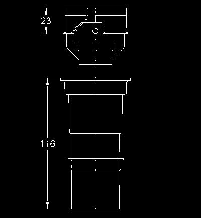 42 333 000 17,00 adapter 4,5l do spłuczki GD2 TOALETY MYJĄCE 42