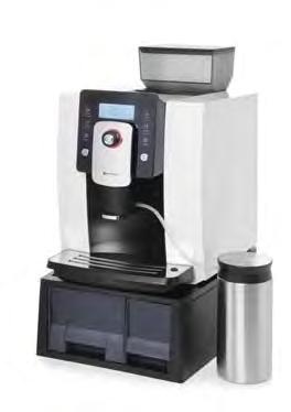 regulacją stopnia mielenia kawy Wbudowany pojemnik na kawę ziarnistą: 250 g Możliwość korzystania z kawy już zmielonej Wbudowany pojemnik na świeżą wodę: 1,8 l Pojemnik na mleko 600 ml w zestawie
