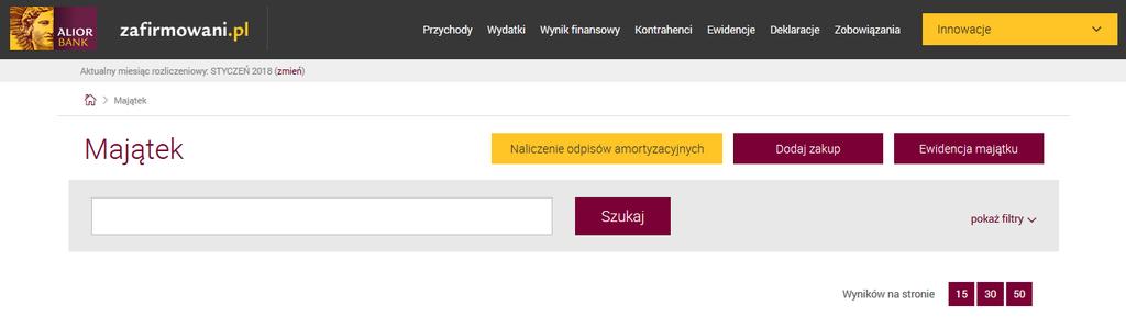 *Stawka VAT - Tylko w przypadku gdy dokumentem jest Faktura VAT Dodana Wartość niematerialna i prawna jest widoczna w ewidencji środków trwałych Kwota VAT zostaje przekazana do rozliczenia VAT w