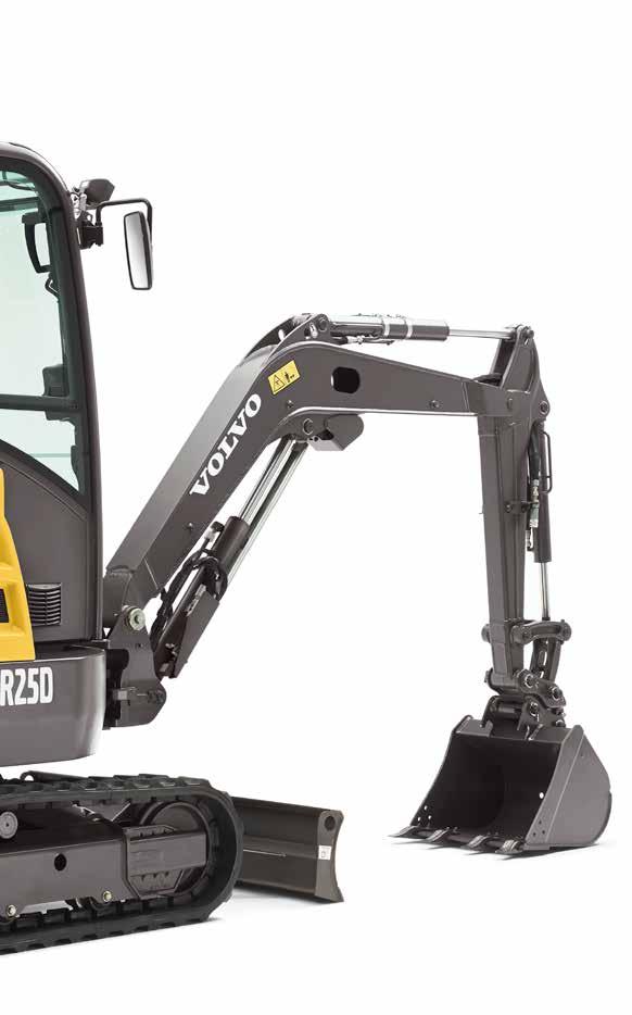 Wybór operatorów Ergonomiczne, przestrzenne i bezpieczne kabiny/dachy Volvo charakteryzują się widocznością we wszystkich kierunkach, intuicyjnymi elementami sterowania oraz nieodłącznym poczuciem