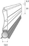 PANCERZ Z PROFILU PA 55 Rolety Bramy Dane techniczne PP 66 PP 75 PP 66 PP 75 wysokość profilu 55 mm 55 mm 55 mm 55 mm grubość profilu 14 mm 14 mm 14 mm 14 mm ilość listew na 1 m wysokości 18 szt 18