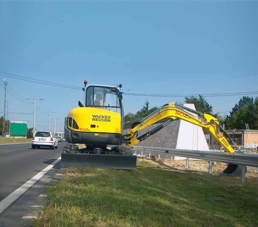 Uwolnij swoje plecy: Koparki Zero Tail od Wacker Neuson. Fakty Wacker Neuson: Brak tylnego zwisu i kompaktowe wymiary. Przestrzenna kabina ułatwiająca dostęp.