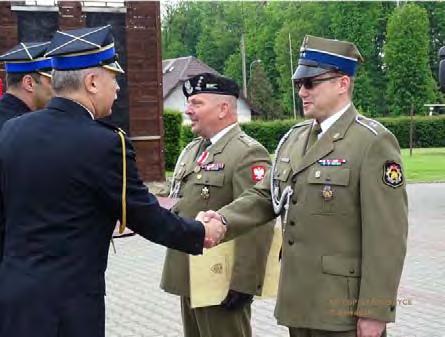 Rzeczpospolitej Polskiej nadało: Srebrny medal za zasługi dla pożarnictwa: - bryg. Andrzejowi Harhajowi brązowy medal za zasługi dla pożarnictwa: - płk. dypl.
