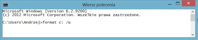 Aplikacja konsolowa Konsola - okno tekstowe systemu operacyjnego Wprowadzanie