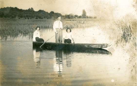 6 Historia Grabowca, zdjęcia z roku: 1938 Zdjęcie 7 Rok 1938, 29 czerwca. Stawy na Siedlisku.