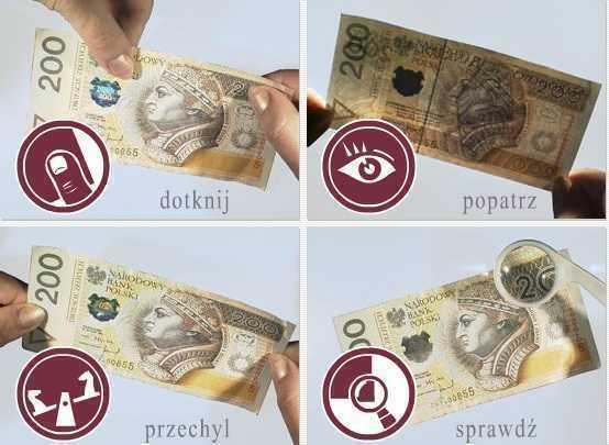 Sprawdzając autentyczność banknotów