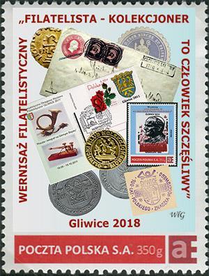 XXII OWF "Poznań 2018" oraz pozostałymi datownikami okolicznościowymi aktualnie stosowanymi przez UP Poznań 2, dostępna na stoiskach okolicznościowych w Poznaniu podczas XXII Ogólnopolskiej Wystawy