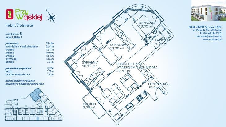 Apartament Chabrowy Apartament z widokiem na trzy strony świata, okna zachodnie z widokiem na