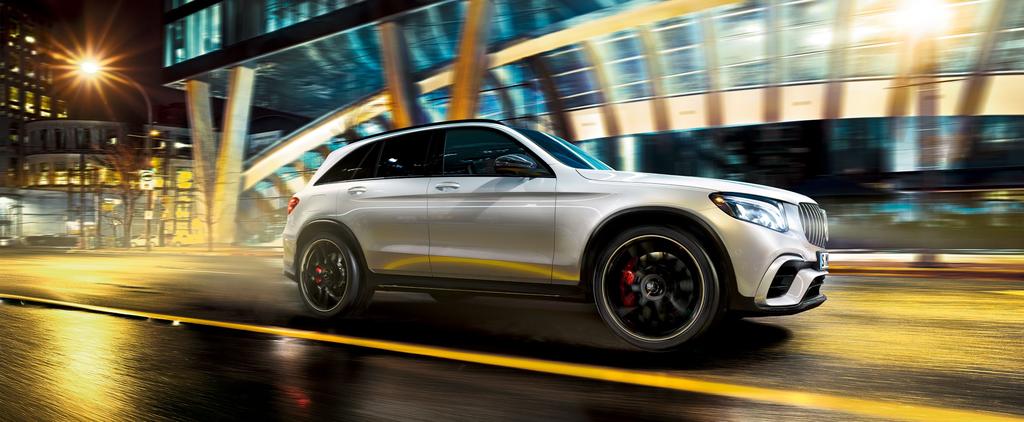 Race Utility Vehicle. Mercedes-AMG GLC. Każdy Mercedes-AMG to niezwykłe arcydzieło o konkretnym charakterze. Nasze samochody wyczynowe i sportowe łączy jedno: ich nieposkromiony, sportowy duch.