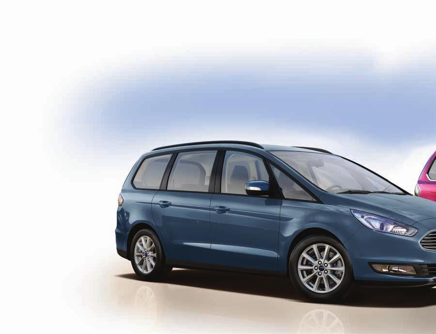 FORD GALAXY Wybrane wyposażenie standardowe Wersja Trend Wybrane wyposażenie standardowe Inteligentny System Bezpieczeństwa (IPS) System ABS z EBD Elektroniczny układ stabilizacji toru jazdy (ESC)