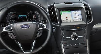 FORD GALAXY Wybrane promocyjne pakiety wyposażenia Gold X Plus system nawigacji satelitarnej CD/MP3 z Ford SYNC 3 (ICFBT) zawiera m.in.