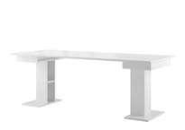 extendable table sonoma oak with white gloss 160/210/260/310/360/410 x 77 x 90 cm