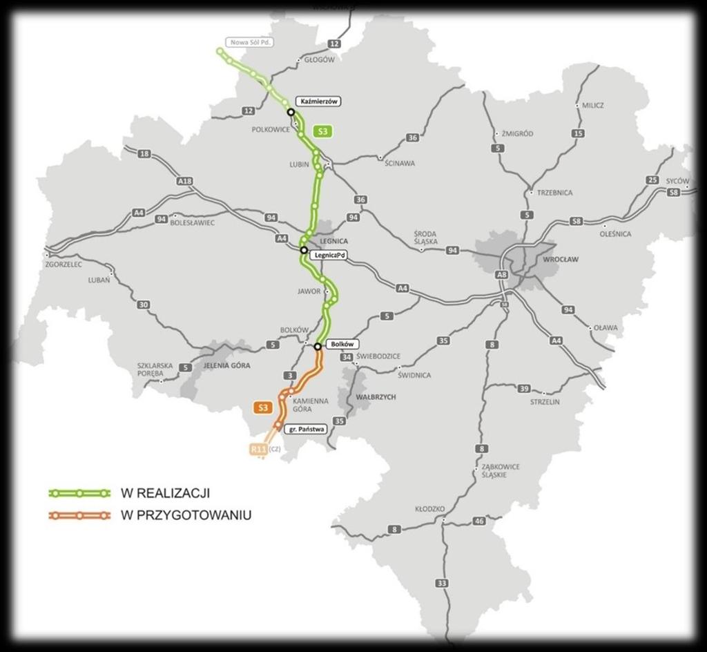 Budowa drogi ekspresowej S3 na terenie Dolnego Śląska Droga ekspresowa S3