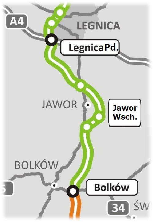 Budowa drogi S-3 Legnica Płd. (bez węzła) Bolków (z węzłem) Zadanie I od węzła Legnica Płd. do węzła Jawor Wsch.