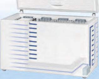 Zamrażarki do przechowywania lodów i mrożonek posiadają wysoko wydajne kompresory, precyzyjne moduły elektroniczne i skuteczną izolację, co w połączeniu z przyjaznym dla środowiska i wolnym od HFC