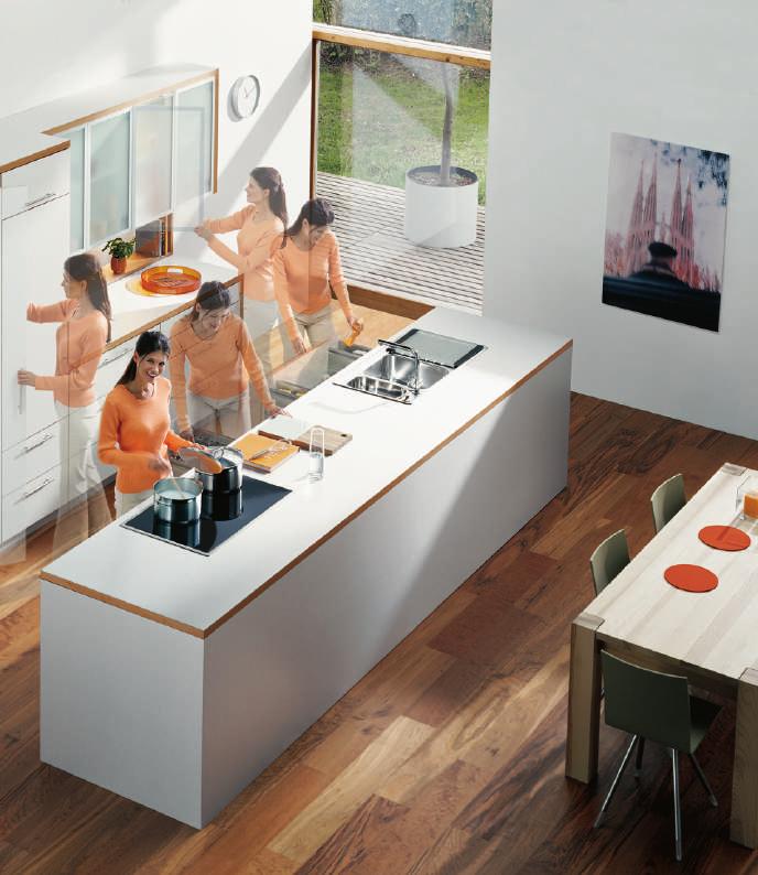 KUCHNIE MODUŁOWE UKŁAD IDEALNY Nasze meble kuchenne są projektowane jako system modułowy składający się z ponad 160 szafek, co pozwala na zabudowę każdego, nawet najbardziej skomplikowanego