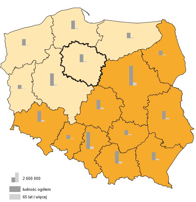 WSKAŹNIK STAROŚCI DEMOGRAFICZNEJ 2010 r. 2016 r. 11,7 14,7 12,5 16.