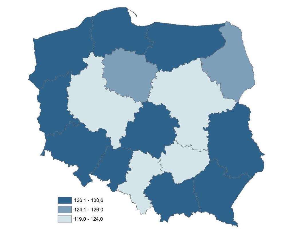 DYNAMIKA PRZECIĘTNEGO MIESIĘCZNEGO