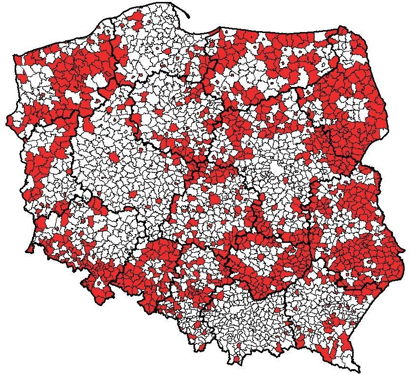 PROGNOZOWANE ZMIANY LICZBY LUDNOŚCI DO 2030 R.