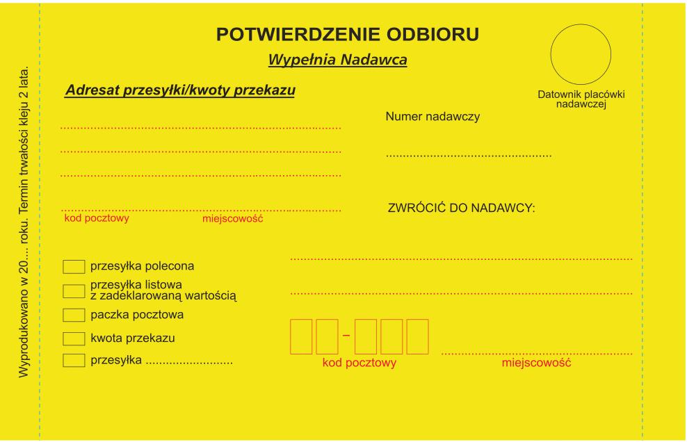 5. Pracownicy Uniwersytetu Ekonomicznego w Katowicach są zobowiązani do dostosowania wielkości kopert do zawartości przesyłki.