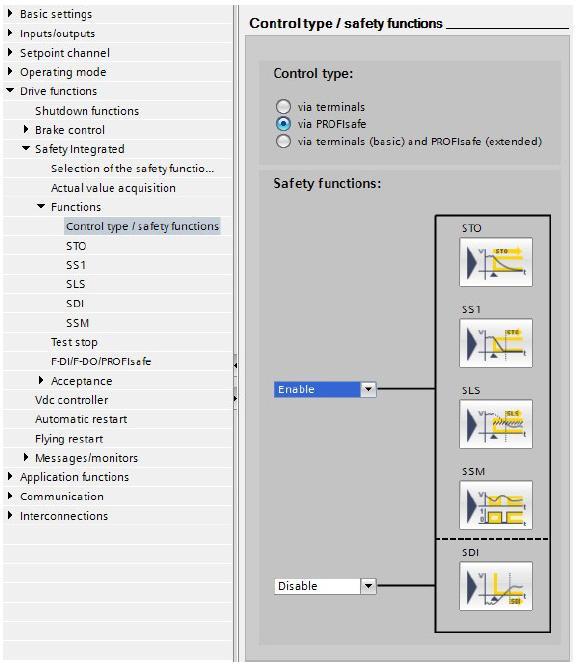 Safety Integrated Uruchomienie funkcji rozszerzonych 3. Należy teraz aktywować odpowiednie funkcje safety powiązane z SLS.