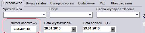 Dodatkowe informacje na zamówieniu Jeśli chcecie Państwo aby na zamówieniu do firmy HOYA pojawił się numer zamówienia klienta, wtedy wystarczy, że przed złożeniem