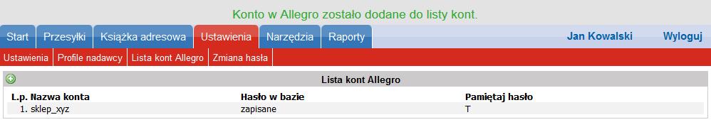 2. Nowe konto w Allegro