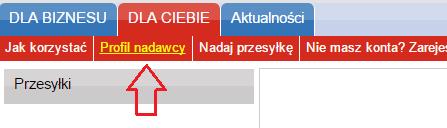 1. Nadanie Paczki MINI 1.1. Dla Klientów nieposiadających konta w enadawcy w zakładce DLA CIEBIE 1. Wejdź na stronę https://e-nadawca.poczta-polska.