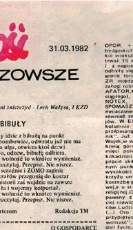 W czasach legalnej Solidarności sposób postępowania władz nieco się zmienił, bo miały tyle problemów z samym związkiem zawodowym,