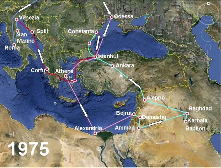 Rok 1975 - dwa rejsy sowieckimi statkami.