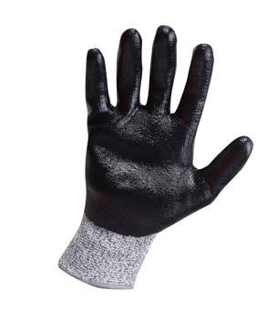 Rękawice powlekane nitrylem Proline Lahti Pro 1 RĘKAWICE OCHRONNE POWLEKANE NITRYLEM O PODWYŻSZONEJ ODPORNOŚCI NA PRZECIĘCIE OSTRZEM (POZIOM 5) -COATED PROTECTIVE GLOVES WITH INCREASED RESISTANCE TO