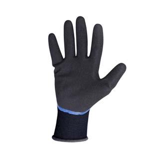 Rękawice powlekane nitrylem 1 RĘKAWICE OCHRONNE POWLEKANE NITRYLEM COATED PROTECTIVE GLOVES Перчатки защитные покрытые нитрилом MATERIAŁ: Nylon, elastan, nitryl.