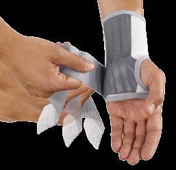 med zapewnia wysoki stopień wzmocnienia oraz ochrony stawu nadgarstka, bez ograniczania funkcjonalności dłoni.