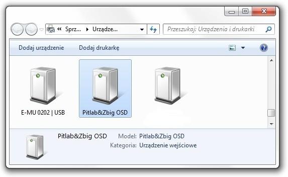 Aplikacja nie wymaga instalacji w systemie Windows, jak również nie wymaga żadnych dodatkowych sterowników. UWAGA: Aplikacja komunikuje się z OSD poprzez port USB w PC i typowy kabel mini-usb.