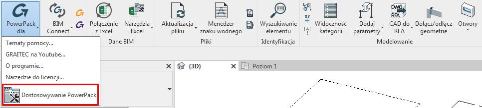 Uwaga 1: Dodawanie parametrów Dodatkowe parametry, takie jak Elewacja (GK/DK) belki i inne, zostały zintegrowane w programie Revit w obszarze