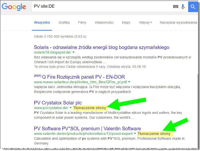 Google tłumacz; c.d.