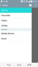 Connecting to Networks and Devices If the device is not on the list, make sure on the device that Wi-Fi, Wi-Fi Direct, or Bluetooth connection is turned on. And tap Rescan. 4 Tap Send.