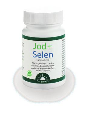 Jod + Selen Jod, selen, witamina B12 oraz miliardy bakterii dla zdrowia tarczycy i jelit Składniki zawarte w Jod + Selen mają udowodniony naukowo wpływ na następujące funkcje organizmu: jod i selen
