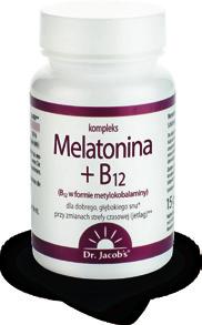 Melatonina Dobry sen jest niezbędny dla utrzymania zdrowia, zarówno fizycznego jak i psychicznego. Pora, w której przychodzi sen oraz jego jakość jest regulowana przez melatoninę.