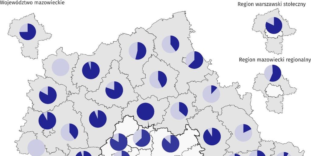 Mapa 1. Baza noclegowa w 2017 r. Stan w dniu 31 VII Placówki gastronomiczne w turystycznych obiektach noclegowych W końcu lipca 2017 r.