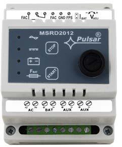 Wyjścia techniczne Ochrona akumulatora przed nadmiernym rozładowaniem W H D [mm] MSRD2012 2A 0,2A / 0,5A 70 89 69 Przykładowy produkt: MSRD2012 18VAC 40VA Transformator Odbiornik Wyjście techniczne