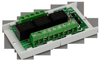 Moduły przekaźnikowe / automatyki Moduł przekaźnikowy wyjść technicznych EPS OC OUTPUT PSU OC LoB OC + AUX INPUT EPS PSU LoB + U