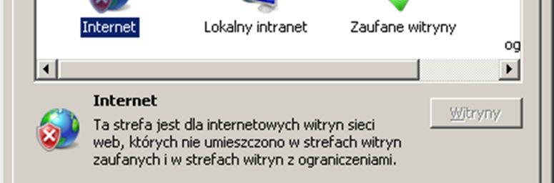 Internet Explorer konieczne jest pobranie i