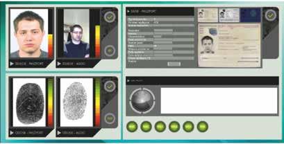 Po prawej stronie widać dane osobowe podróżnego oraz zdjęcia paszportu wykonane w różnych warunkach oświetlenia, co ma weryfikować jego oryginalność.